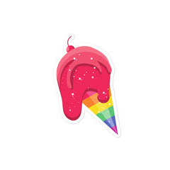 Gay Icecream Bubble-Free Stickers