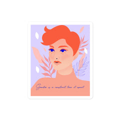 Gender Is A Construct Tear It Apart Bubble-Free Stickers