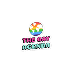 The Gay Agenda Bubble-Free Stickers