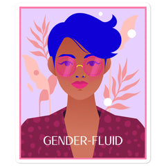 Genderfluid Bubble-Free Stickers