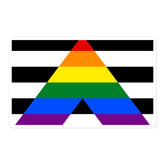 Straight Ally Bubble-Free Stickers