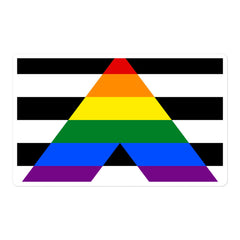Straight Ally Bubble-Free Stickers