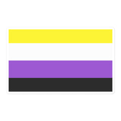 Non-Binary Flag Bubble-Free Stickers