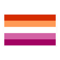 Lesbian Flag Bubble-Free Stickers