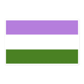 Genderqueer Bubble-Free Stickers