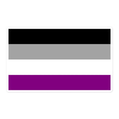 Asexual Flag Bubble-Free Stickers