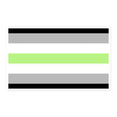 Agender Flag Bubble-Free Stickers