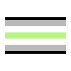 Agender Flag Bubble-Free Stickers