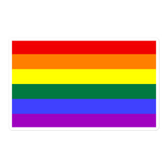 Gay Pride Flag Bubble-Free Stickers