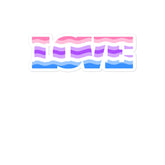 Alternative Genderfluid Love Bubble-Free Stickers
