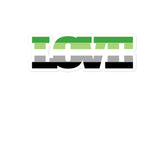 Aromantic Love Bubble-Free Stickers