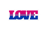 Bisexual Love Bubble-Free Stickers