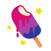 Bisexual Popsicle Bubble-Free Stickers