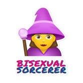 Bisexual Sorcerer Bubble-Free Stickers