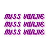Miss Vanjie Bubble-Free Stickers