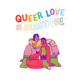 Queer Love Is Beautiful Bubble-Free Stickers