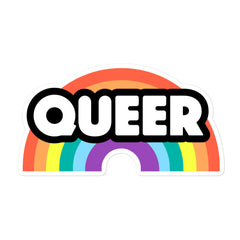 Queer Rainbow Bubble-Free Stickers