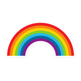 Rainbow Bubble-Free Stickers