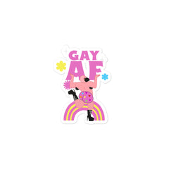 Gay AF Bubble-Free Stickers
