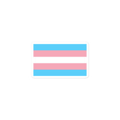 Transgender Pride Flag Bubble-Free Stickers