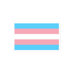Transgender Pride Flag Bubble-Free Stickers