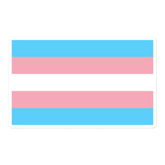 Transgender Pride Flag Bubble-Free Stickers
