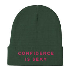 Confidence Is Sexy Embroidered Beanie