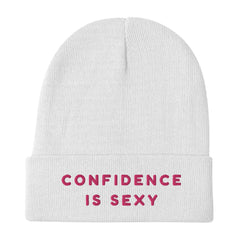 Confidence Is Sexy Embroidered Beanie