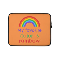 My Favourite Color Is Rainbow  Laptop Sleeve
