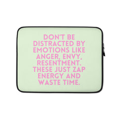 Don't Be Distracted By Emotions  Laptop Sleeve