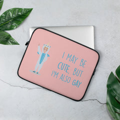 Cute But Gay Laptop Sleeve