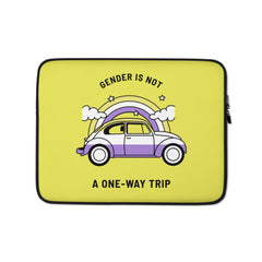 Gender Is Not A One-Way Trip Laptop Sleeve