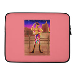 Gay Cowboy At Sunset Laptop Sleeve