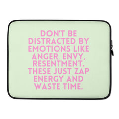 Don't Be Distracted By Emotions  Laptop Sleeve