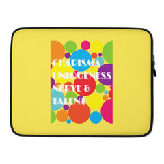 Charisma Uniqueness Nerve & Talent Laptop Sleeve