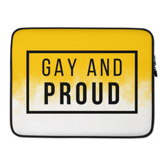 Gay And Proud Laptop Sleeve