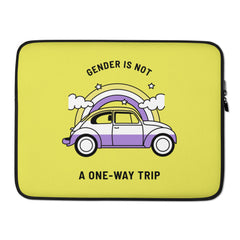 Gender Is Not A One-Way Trip Laptop Sleeve