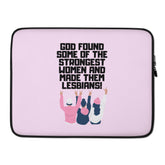 God Found The Strongest Women Laptop Sleeve