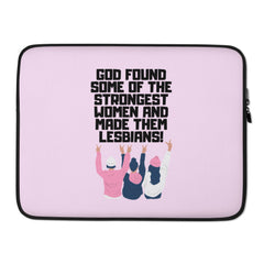 God Found The Strongest Women Laptop Sleeve