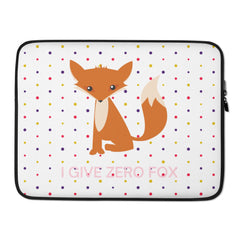 I Give Zero Fox Laptop Sleeve