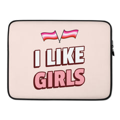 I Like Girls Laptop Sleeve