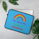 My Favorite Colour Is Rainbow Laptop Sleeve