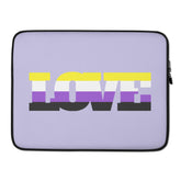 Non-Binary Love Laptop Sleeve