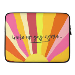 Woke Up Gay Again Laptop Sleeve