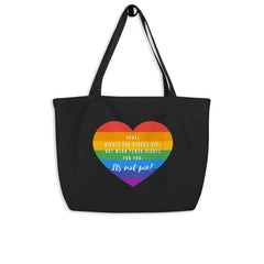 It's Not Pie Large Organic Tote Bag