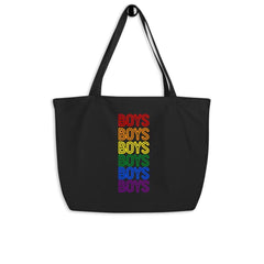 Boys Boys Boys Large Organic Tote Bag