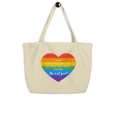 It's Not Pie Large Organic Tote Bag