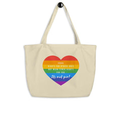 It's Not Pie Large Organic Tote Bag