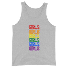 Girls Girls Girls Unisex Tank Top