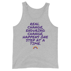Real Change, Enduring Change Unisex Tank Top